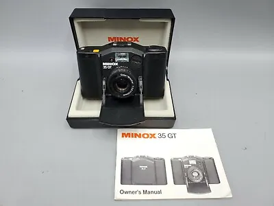 Minox 35 GT Compact Film Camera Minotar 35mm F2.8 Lens W/ Box Manual - *AS-IS* • $36.45