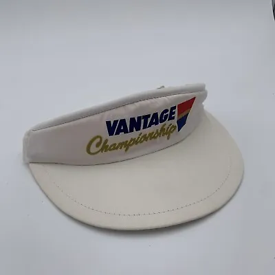 Vintage Vantage Championship Golf Visor Hat Strapback Cap Made In USA Logo 80s • $9.99