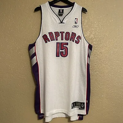 Vintage Vince Carter Toronto Raptors Reebok NBA White Swingman Jersey Size XL • $64.99