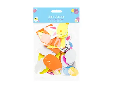 60x Easter EVA Foam Stickers BunniesEggsChicks Decoration Kids Craft ARTS  • £2.99