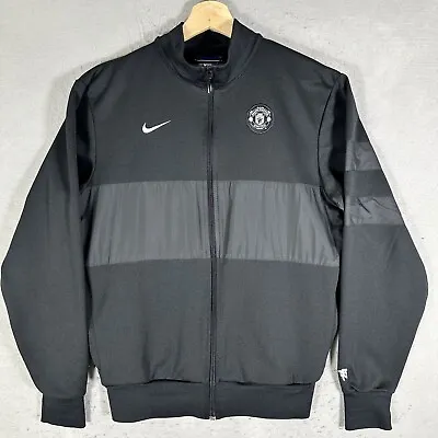 Nike Manchester United Track Jacket Black Full Zip Embroidered Men's Size Small • $23.25