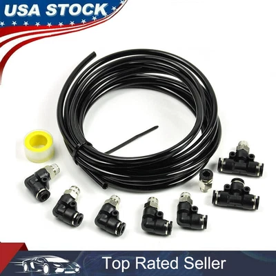 $16.69 • Buy PUSH LOCK Black Vacuum Fitting Kit Turbo Wastegate & Solenoid For Turbo Vehicles