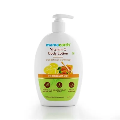 Mamaearth Vitamin C Body Lotion For Men And Women For Dry Skin 400ml • $30.40