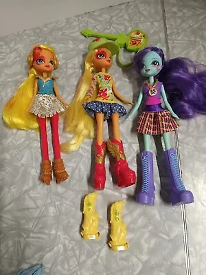 My Little Pony Equestria Girls 9in Figure Lot Of 3 With Accessories • $40
