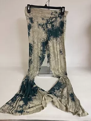 T Party Women's Beige/Green Tie Dye Flare Pants Medium • $60