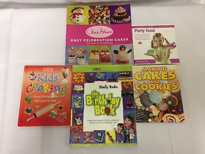 X 5 Books-Jane Asher Easy Celebration Cakes-Creative Birthday Ideas-Party Food. • £9.99