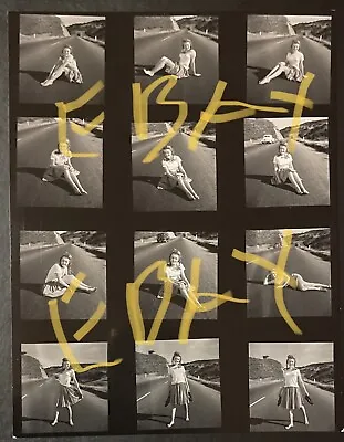 1945 Marilyn Monroe Original Photo Contact Sheet Andre Dienes Stamped Highway 1 • $5000