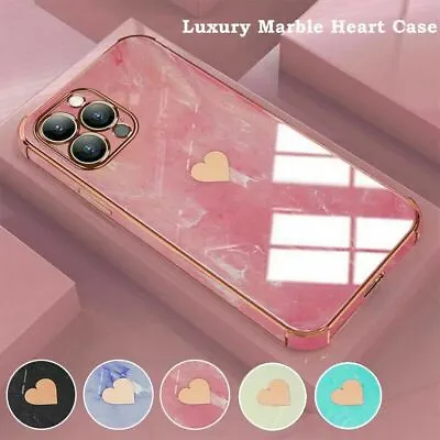 £3.99 • Buy For IPhone 13 11 12 Pro Max X XR 8 7 SE Luxury Marble TPU Shockproof Case Cover