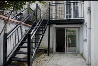 £1 • Buy Steel Staircase-metal Staircase-metal Fire Escape Industrial/domestic No.3