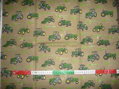 John Deere Small Tractors 100% Cotton Quilting/Patchwork Fabric 115cms Wide-90cm • $13.50