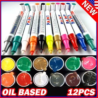 Tire Permanent Paint Marker Pen Car Tyre Rubber Universal Waterproof Oil Based P • $9.80