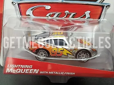 Disney Pixar Cars Silver Lightning Mcqueen Metallic Finish 2013 Save 6% Gmc • $9.95