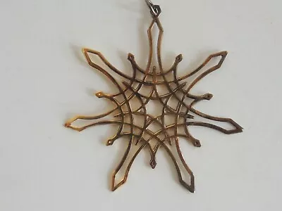 1975 MMA Metropolitan Museum Art Gold STERLING Christmas Snowflake Ornament • $60