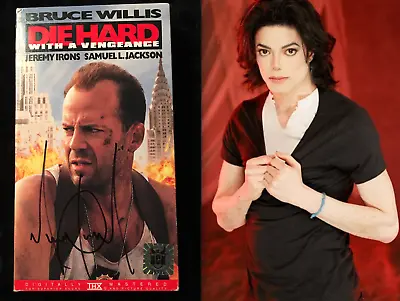 MICHAEL JACKSON Signed Own Copie VHS Cover Of Die Hard With A Vengeance  (LOA) • $1090.47