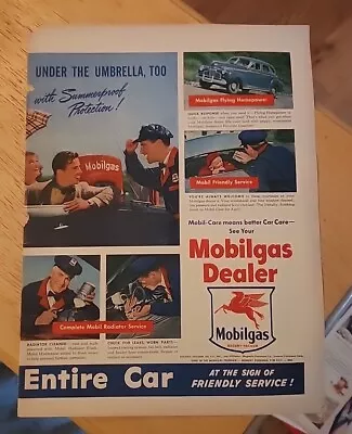 Vintage Mobilgas Mobil Gas Oil Service Station/Borden's Hemo Dairy Cow Ads 🐄  • $9.99