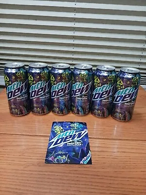 Mountain Dew Baja Deep Dive Complete 6 Pack Rare Unreleased Very Limited • $165