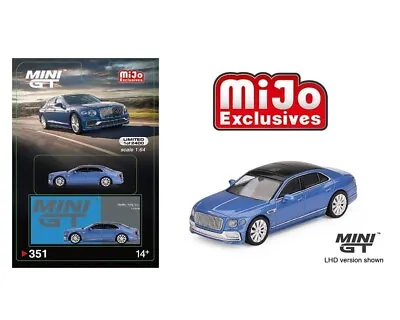Mini Gt  1/64 Bentley Continental Flying Spur Neptune Diecast Car Blue Mgt00351 • $12.49