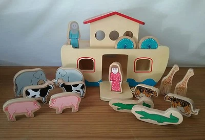 $21.99 • Buy NOAH'S ARK Wooden 18 Piece Set Ryan's Room