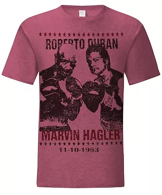 Boxing Sport Marvelous Marvin Hagler Vs  Roberto Duran T Shirt Training Top • £12.99