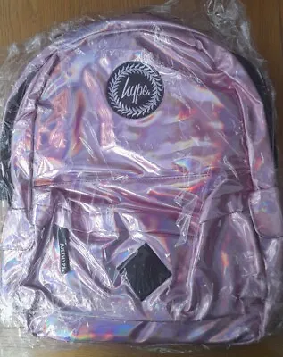 £10 • Buy Hype Pink Holographic Backpack B0124