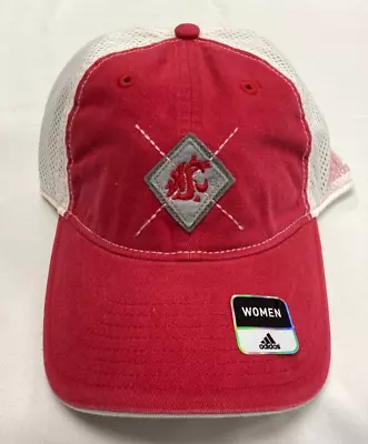 NCAA Washington State Cougars Snapback Hat By Adidas - Women's OSFA New • $345.80