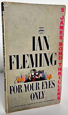 For Your Eyes Only Ian Fleming James Bond 007 Sixth Printing Signet 1963 • $13.99