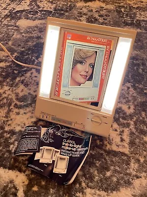 Vintage Clairol True To Life VII Light Up Makeup Dual Mirror 4 Settings With Box • $28.99