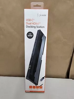 J5create JCD542 USB Type-C Dual HDMI Docking Station NEW • $39.99