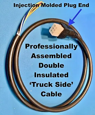 Western Fisher Snow Plow Replacement 6 Pin Truck Side Cable & Plug Assy Unimount • $39.95