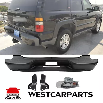 Complete Black Rear Bumper Assembly For 00-06 Chevy Tahoe Suburban GMC Yukon XL • $141.59