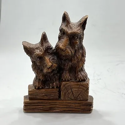 Vintage Dog Pet Bookend Scottish Terrier Molded Wood Art Deco • $12.24