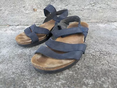 Naot Kayla 7806 Sandals Navy Velvet Nubuck  Size US 9.5 EU 41 • $34.99