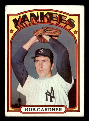 1972 Topps Baseball #22 Rob Gardner GD *d2 • $2