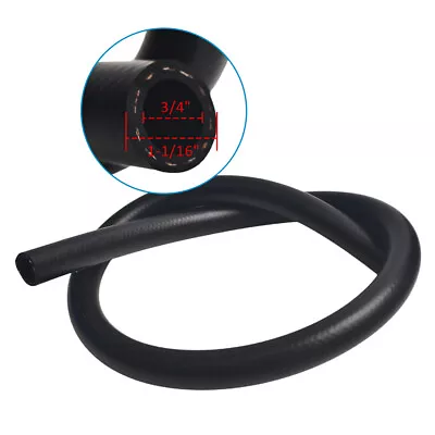 4FT 3/4  ID Nitrile Rubber Injection Fuel Hose Flexible Braided Gas Pipe Line • $23.99