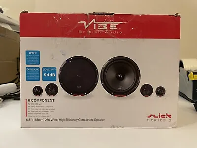 Vibe Slick 6 17cm 6.5  Inch 270 Watts Component Speakers (Parts Only) • £18