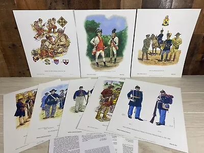 Lot Of 8 Company Of Military Historians Plates Prints 817-824 (14 X11 ) • $24.99