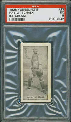 1928 Yuengling's Ice Cream #23 Ray Schalk PSA 5 Chicago White Sox HOF • $525