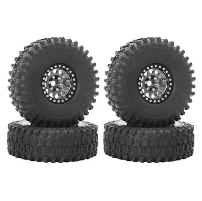 1/10 RC Beadlock Wheels Tyres Off-road Set For TRX4 SCX10 Etc • £48.99