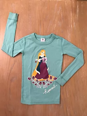 Hanna Andersson Disney Girls Rapunzel Sleepwear Top Long Sleeve Size 120 (6-7) • $10.99