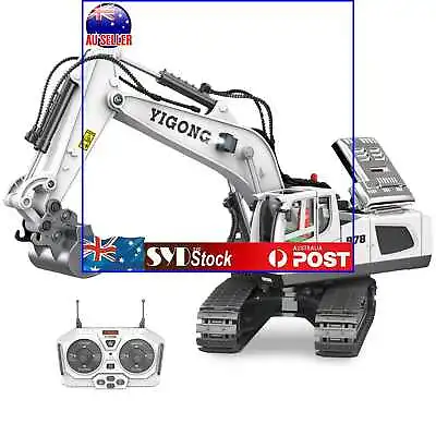 $46.60 • Buy 2.4GHz Remote Control Excavator Construction Toys 1/20 11CH RC Digger Tractor