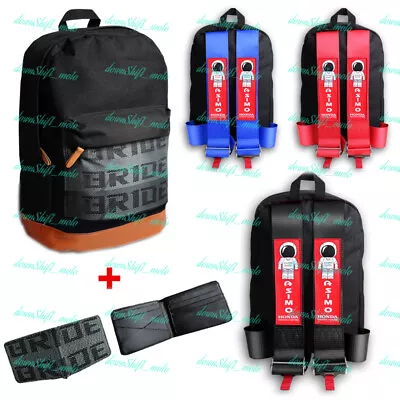 ASIMO Harness Adjustable Shoulder Strap JDM Bride Racing Backpack +Racing Wallet • $38.88