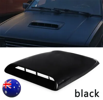 Car Bonnet Hood Scoop Air Flow Intake Vent Decoration Cover Glossy Black 1Pcs AU • $26.36