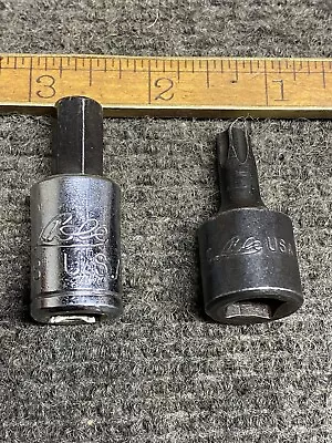 Lisle 3/8” Dr 3/8” Hex Socket And 3/8” Dr T45 Torx Socket USA  • $14