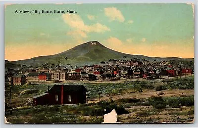 Butte Montana~Air View Of City & Mountains~Vintage Postcard • $3.70