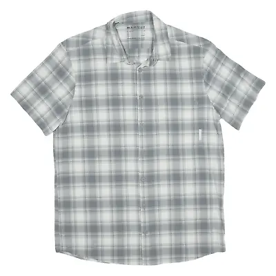 MAMMUT Mens Shirt Grey Viscose Check S • £19.99
