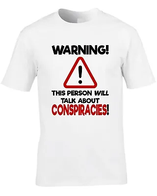 Conspiracies Mens T-Shirt Conspiracy Theory Theorist Illuminati Funny Gift Idea • £11.99