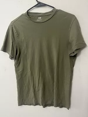 H&M Men's Activewear Top Short Sleeve Crew Neck Green Size Small • $8.49