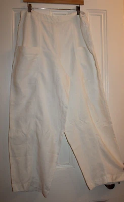 £40 • Buy OSKA Fabulous Wide Leg 100% Linen Mali Trousers Size V - 36 - 38 W In White