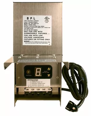 300 Watt 12v Low Voltage Landscape Lighting Transformer 12-15 Volt Multi-tap • $159