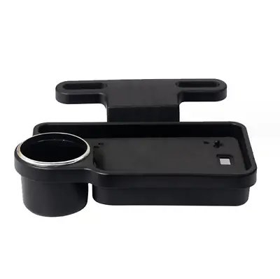Car Tray Headrest Extension Food Plate Foldable For Back Seat W/Cup Holder ABS • $19.11